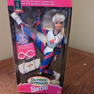 Barbie Olympic Gymnast Doll Atlanta Vintage 1995 Mattel #15123 NIB NRFB